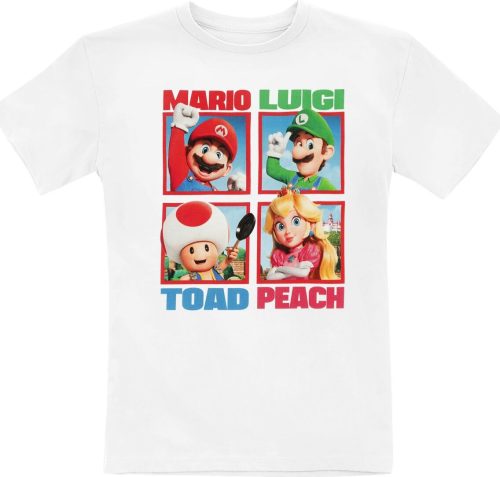 Super Mario Kids - The Gang detské tricko bílá