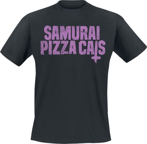 Samurai Pizza Cats FCK Fruits 2 Tričko černá