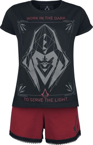 Assassin's Creed Lines pyžama cerná/cervená