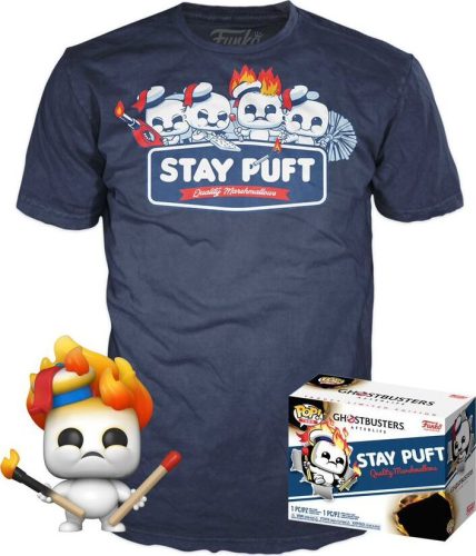 Ghostbusters POP! a tričko Afterlife - Mini Puft (on fire) (GITD) Sberatelská postava standard