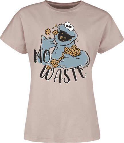 Sesame Street No Waste Dámské tričko starorůžová
