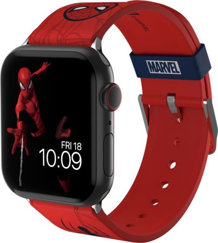 Spider-Man Řemínek na smart hodinky MobyFox - Marvel Insignia Collection - Spider-Man vyměněn náramek cervená/modrá
