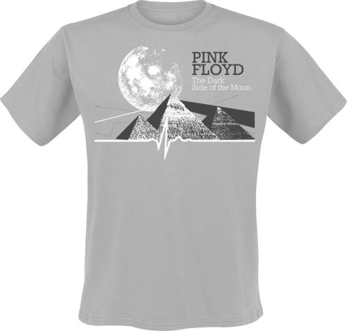 Pink Floyd DSTOM Pyramids Moon Tričko šedá