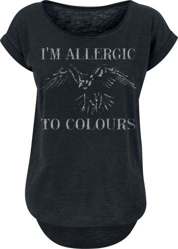 Sprüche Allergic To Colours Dámské tričko černá