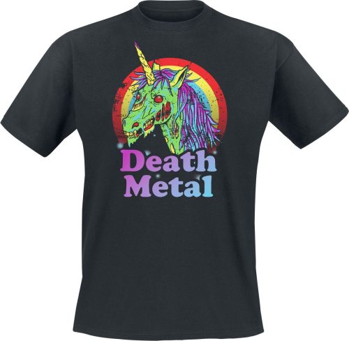 Zábavné tričko Death Metal Tričko černá