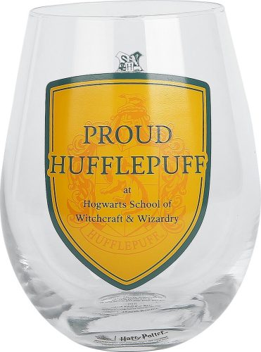 Harry Potter Hufflepuff sklenicka průhledný
