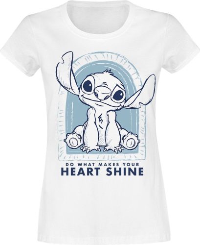 Lilo & Stitch Heart Shine Dámské tričko bílá