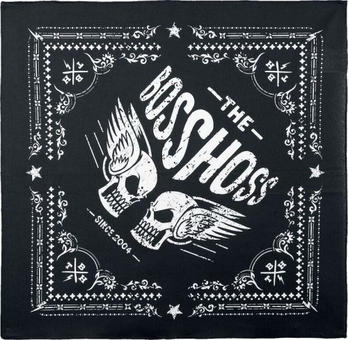 The BossHoss Flying Skull Bandana Bandana - malý šátek černá