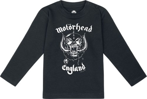 Motörhead Metal-Kids - England: Stencil kojenecké tričko s dlouhými rukávy černá