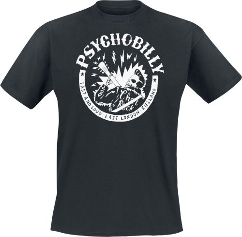 Chet Rock Psychobilly T-Shirt Tričko černá