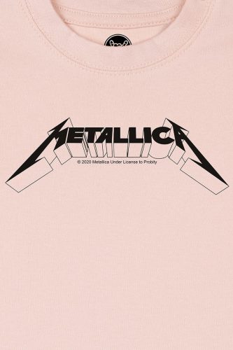 Metallica Metal-Kids - Logo detská košile světle růžová