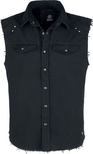 Brandit Sleeveless Vintage Shirt Košile černá