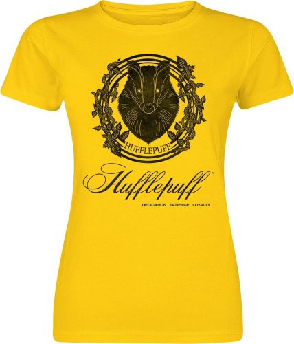 Harry Potter Hufflepuff - Dedication Patience Loyalty Dámské tričko žlutá