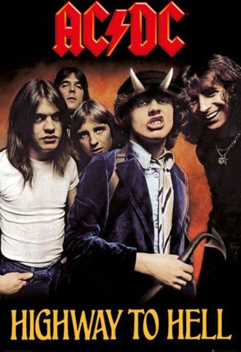 AC/DC Highway To Hell plakát vícebarevný
