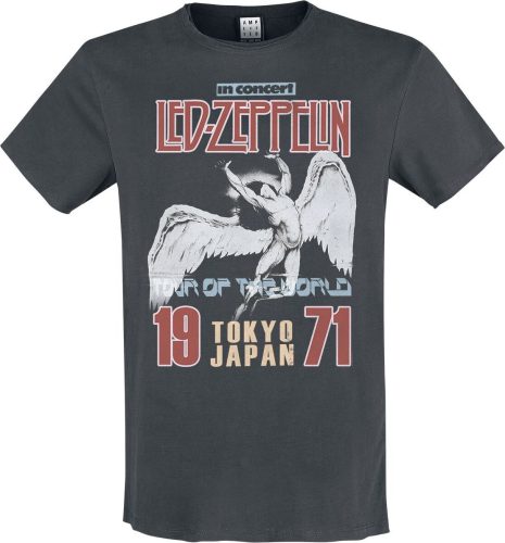 Led Zeppelin Amplified Collection - Tokyo 71 Tričko charcoal