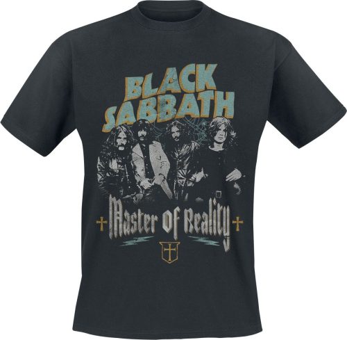 Black Sabbath Master Of Reality Tričko černá