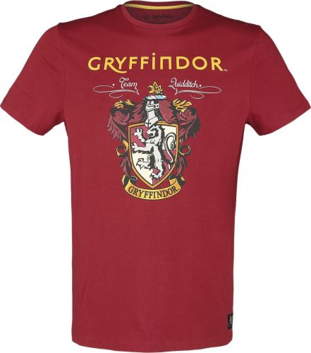 Harry Potter Gryffindor Tričko červená