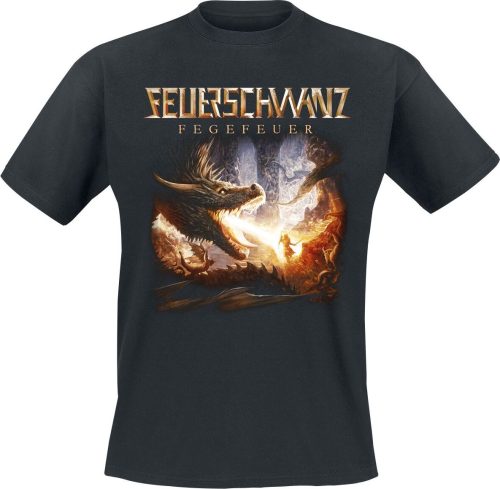 Feuerschwanz Fegefeuer Tričko černá