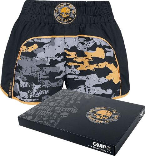 EMP Special Collection Sportovní šortky s kamufláž potiskem Dámské šortky černá