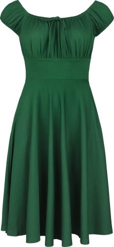 Voodoo Vixen Šaty s řaseným výstřihem Šaty zelená