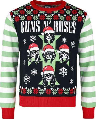 Guns N' Roses Holiday Sweater 2022 Mikina vícebarevný