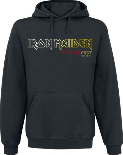 Iron Maiden Tour Art Future Past Circle 2 Mikina s kapucí černá