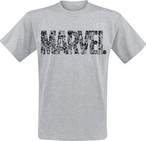 Marvel Disney 100 - Logo Tričko šedá