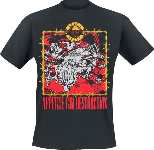 Guns N' Roses Appetite For Destruction Creature Tričko černá