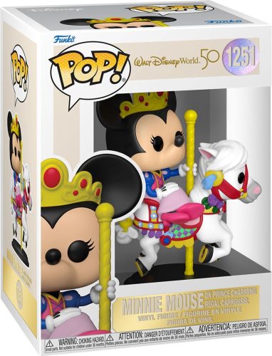 Mickey & Minnie Mouse Vinylová figurka č. 1251 Walt Disney World 50th - Minnie Mouse (on Prince Charming regal carousel) Sberatelská postava standard