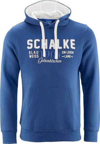 FC Schalke 04 Schalke Fußballclub Mikina s kapucí námořnická modrá