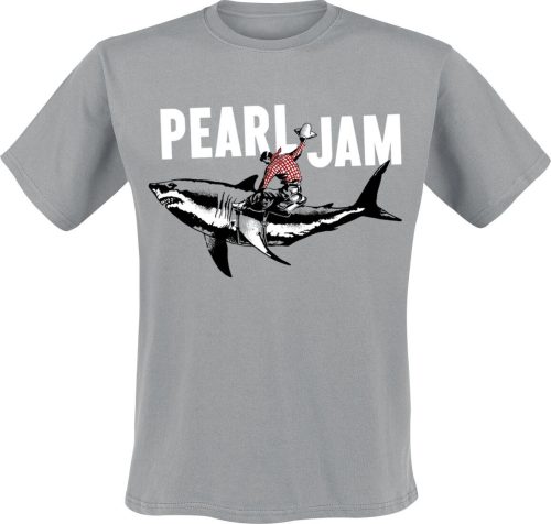 Pearl Jam Shark Cowboy Tričko šedá