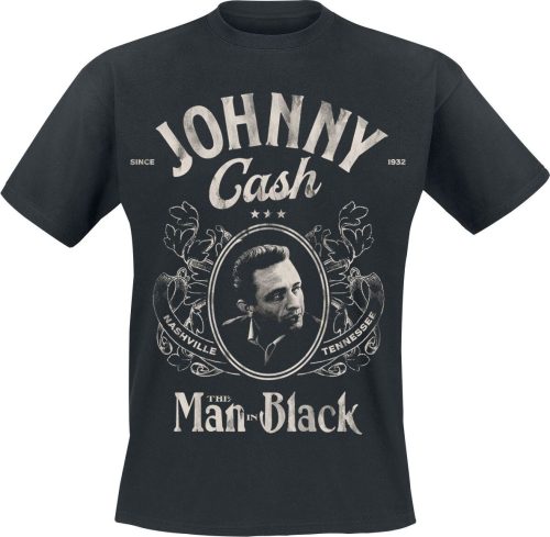 Johnny Cash The Man In Black Tričko černá