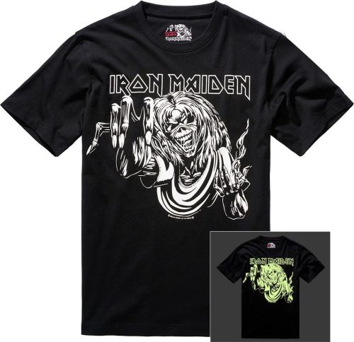 Iron Maiden Eddie GITD Tričko černá