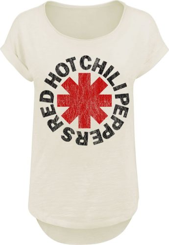 Red Hot Chili Peppers Distressed Logo Dámské tričko béžová