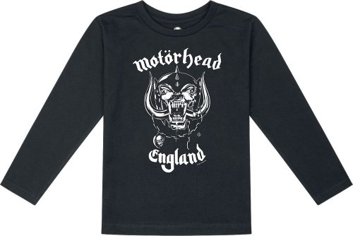 Motörhead Metal-Kids - England: Stencil detské tricko - dlouhý rukáv černá