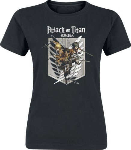Attack On Titan Scout Regiment Pose Dámské tričko černá
