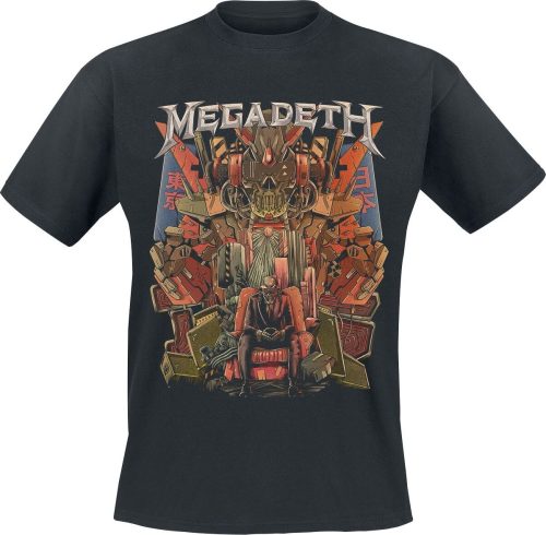 Megadeth Japan Throne Tričko černá