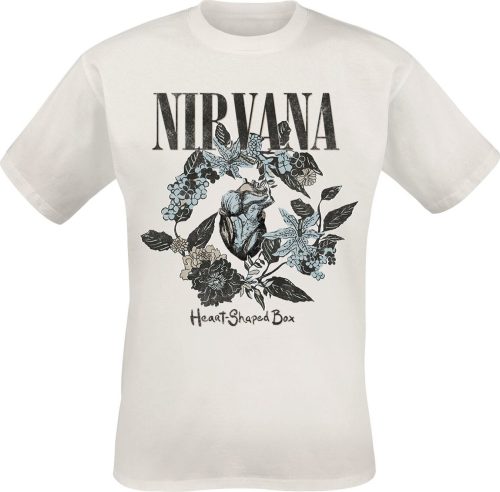 Nirvana Heart Shape Box Tričko bílá