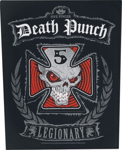 Five Finger Death Punch Legionary nášivka na záda cerná/cervená/bílá