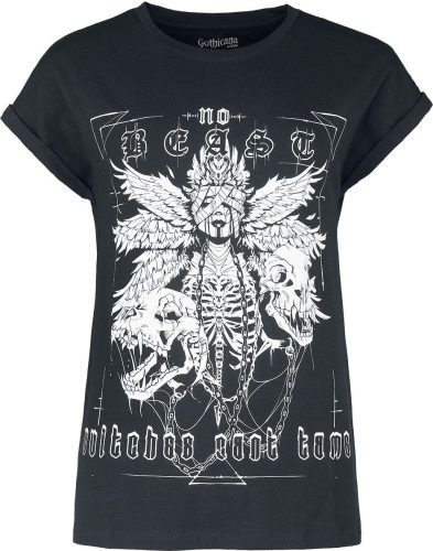 Gothicana by EMP T-Shirt With Large Frontprint Dámské tričko černá