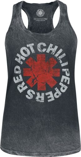 Red Hot Chili Peppers Distressed Logo Dámský tank top černá