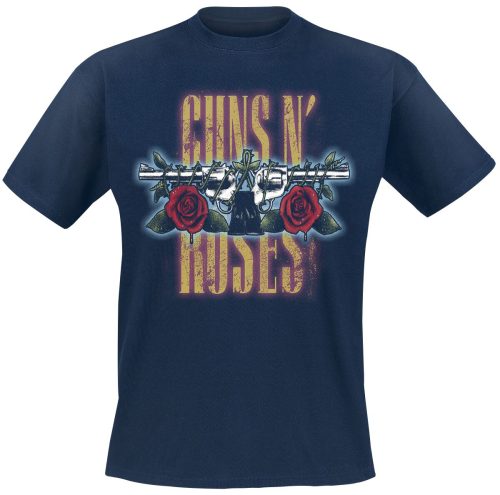 Guns N' Roses Vintage Pistols Tričko námořnická modrá
