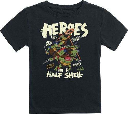 Teenage Mutant Ninja Turtles Kids - Heroes In A Half Shell detské tricko černá