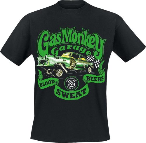 Gas Monkey Garage Classic Car Tričko černá