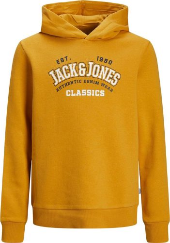 Jack & Jones Mikina s kapucí Logo detská mikina s kapucí žlutá