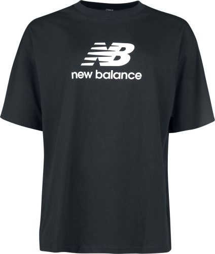 New Balance Oversized tričko NB ESSENTIALS STACKED LOGO Dámské tričko černá