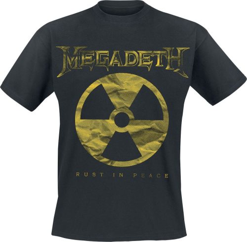 Megadeth Large Rip Nuclear Logo Tričko černá