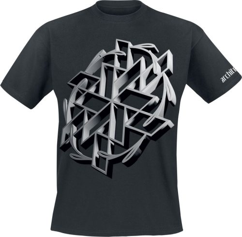 Architects 3D Logo Tričko černá