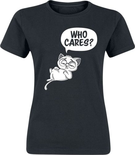 Tierisch Who Cares? Dámské tričko černá