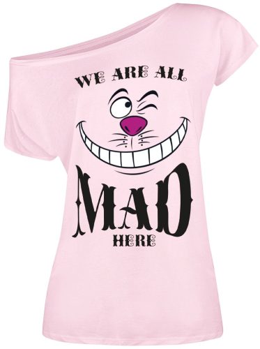 Alice in Wonderland Mad Dámské tričko světle růžová